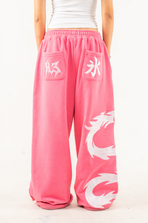 LIMITED EDITION Pink Dyed Ryu Sweatpants